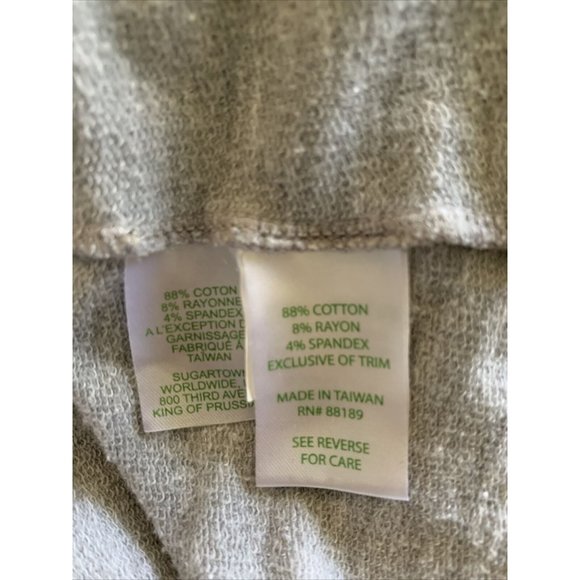 Lilly Pulitzer Gray Skipper Popover Jacket Peek-A-Boo Lace Sleeves XS Excellent - Picture 10 of 11